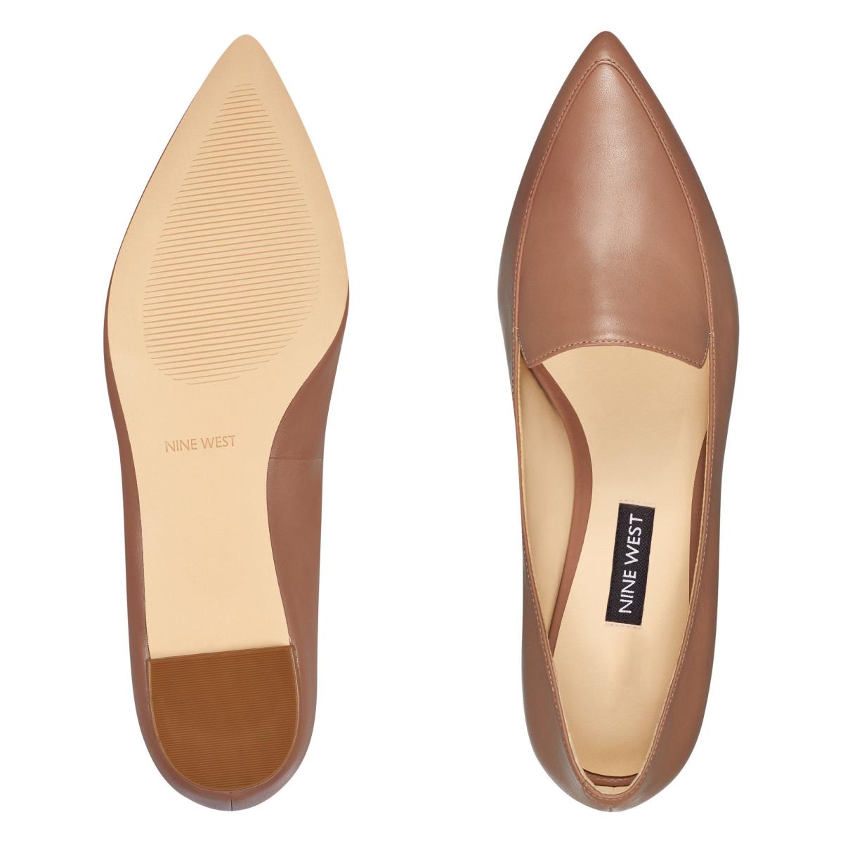 Nine West Abay Smoking Flats Kadın Bej Rengi | 2615WZOHU