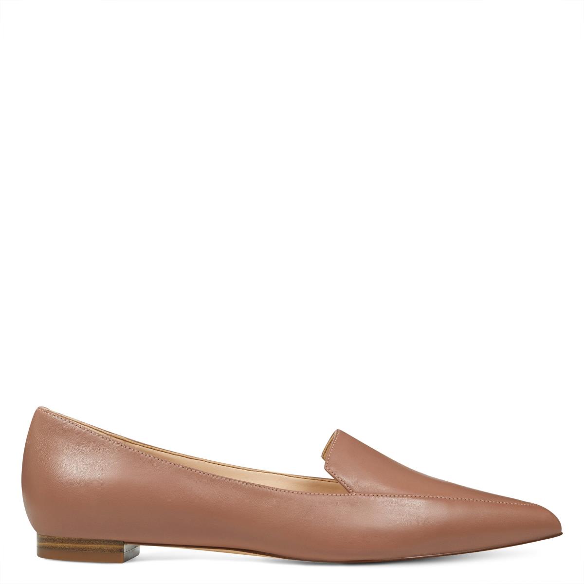 Nine West Abay Smoking Flats Kadın Bej Rengi | 2615WZOHU