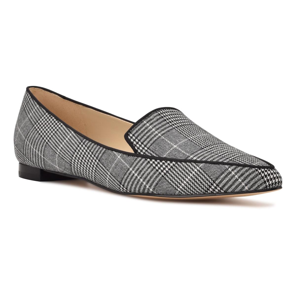 Nine West Abay Smoking Flats Kadın Gri | 6174ZISDQ