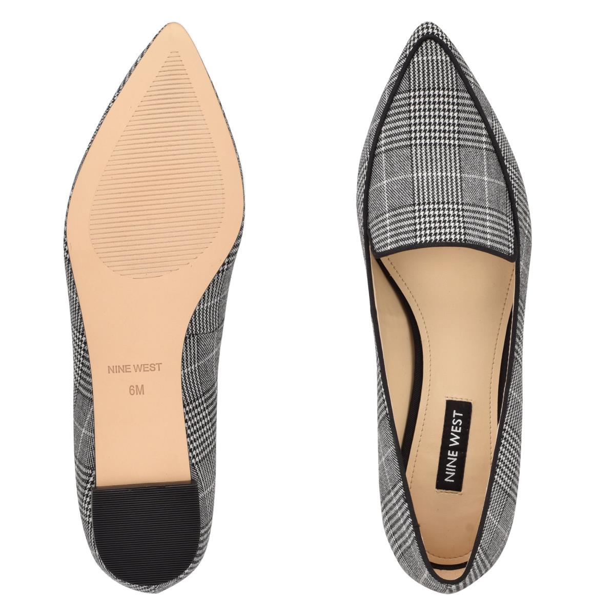 Nine West Abay Smoking Flats Kadın Gri | 6174ZISDQ