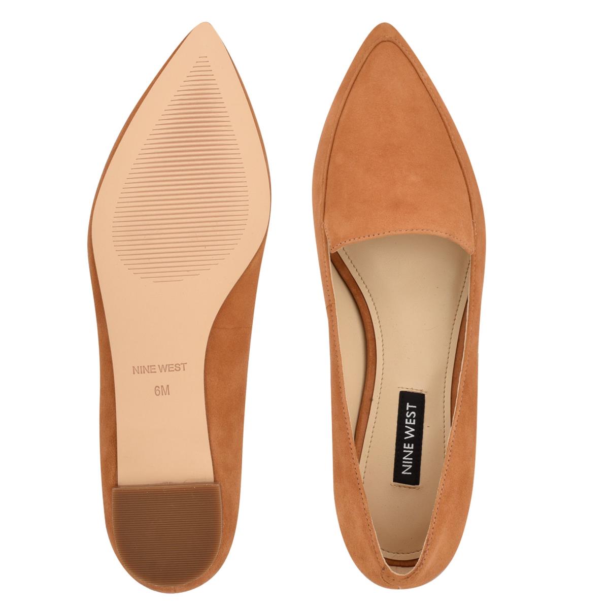 Nine West Abay Smoking Flats Kadın Hardal Sarısı | 3829ZGMVK