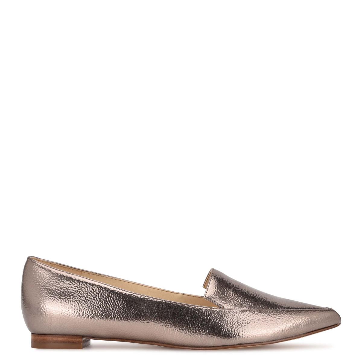 Nine West Abay Smoking Flats Kadın Kahverengi | 2136QVIDM