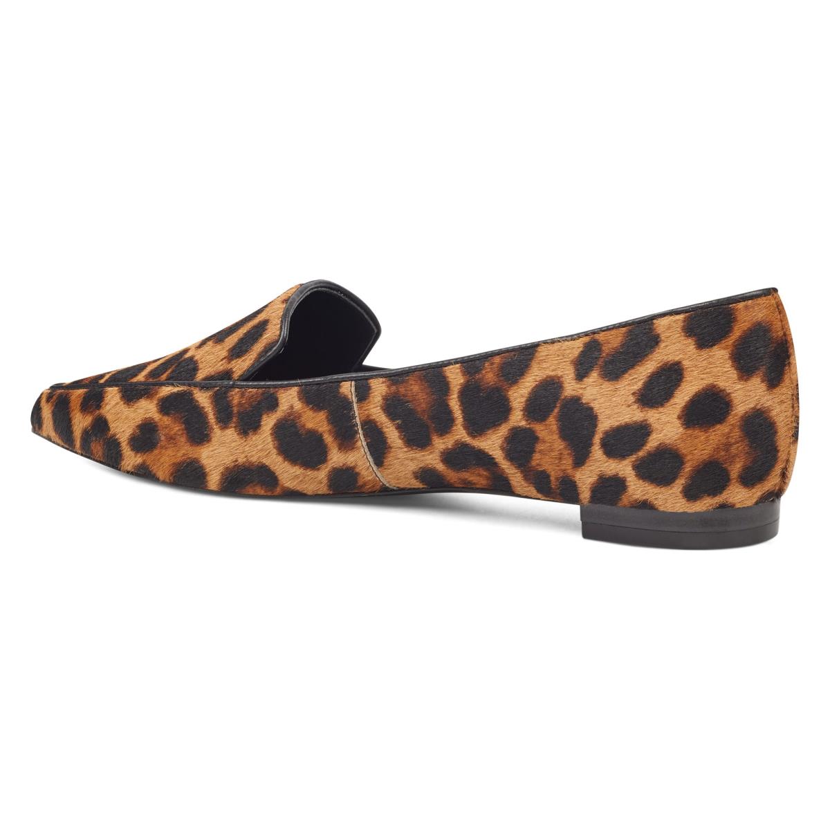 Nine West Abay Smoking Flats Kadın Leopar | 9501KIFPX