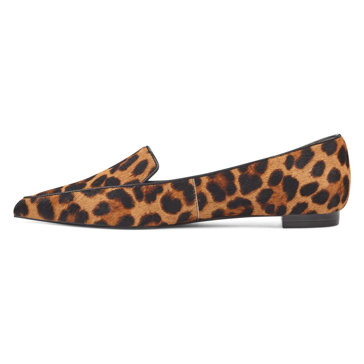 Nine West Abay Smoking Flats Kadın Leopar | 9501KIFPX