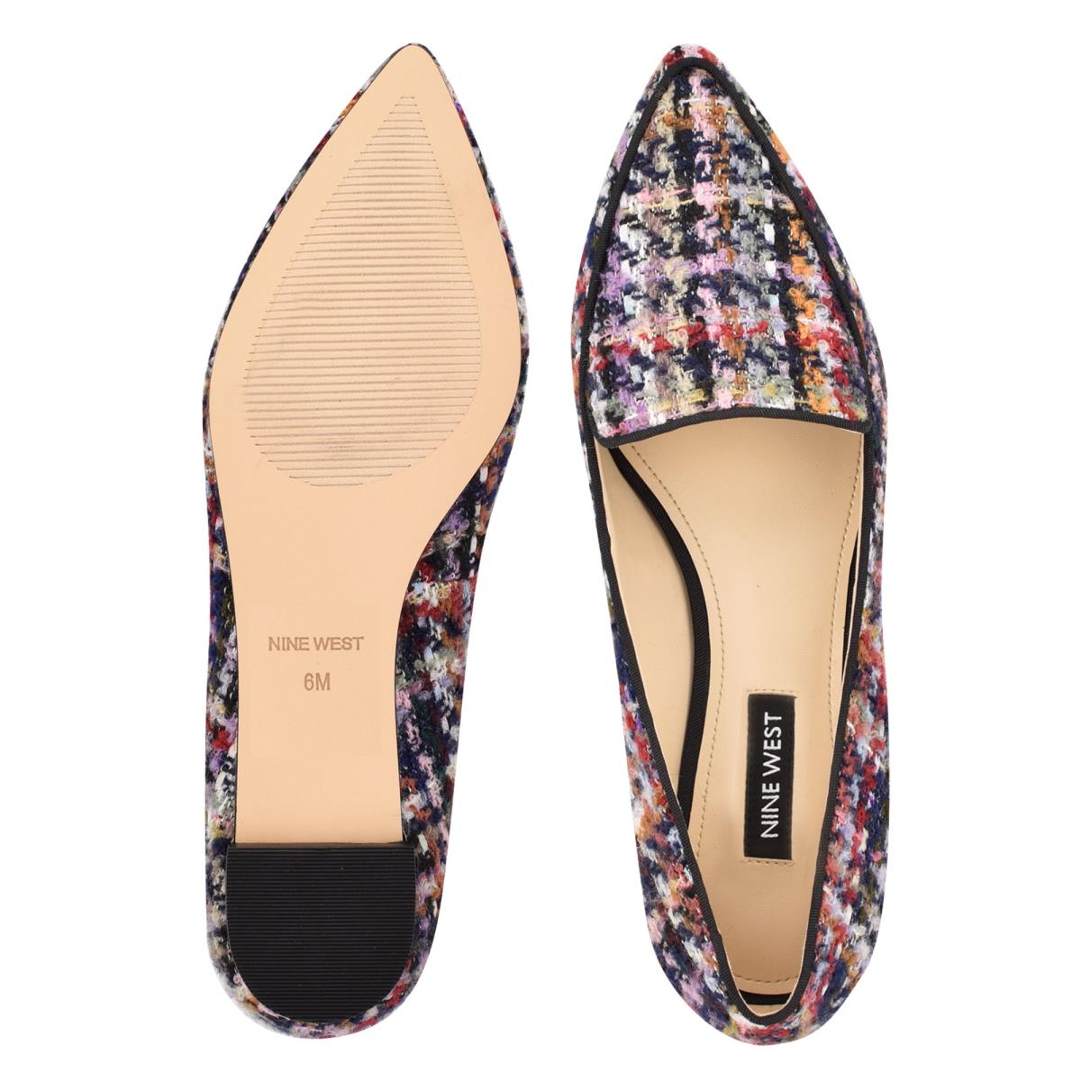 Nine West Abay Smoking Flats Kadın Mavi Renkli | 0671CDNTK