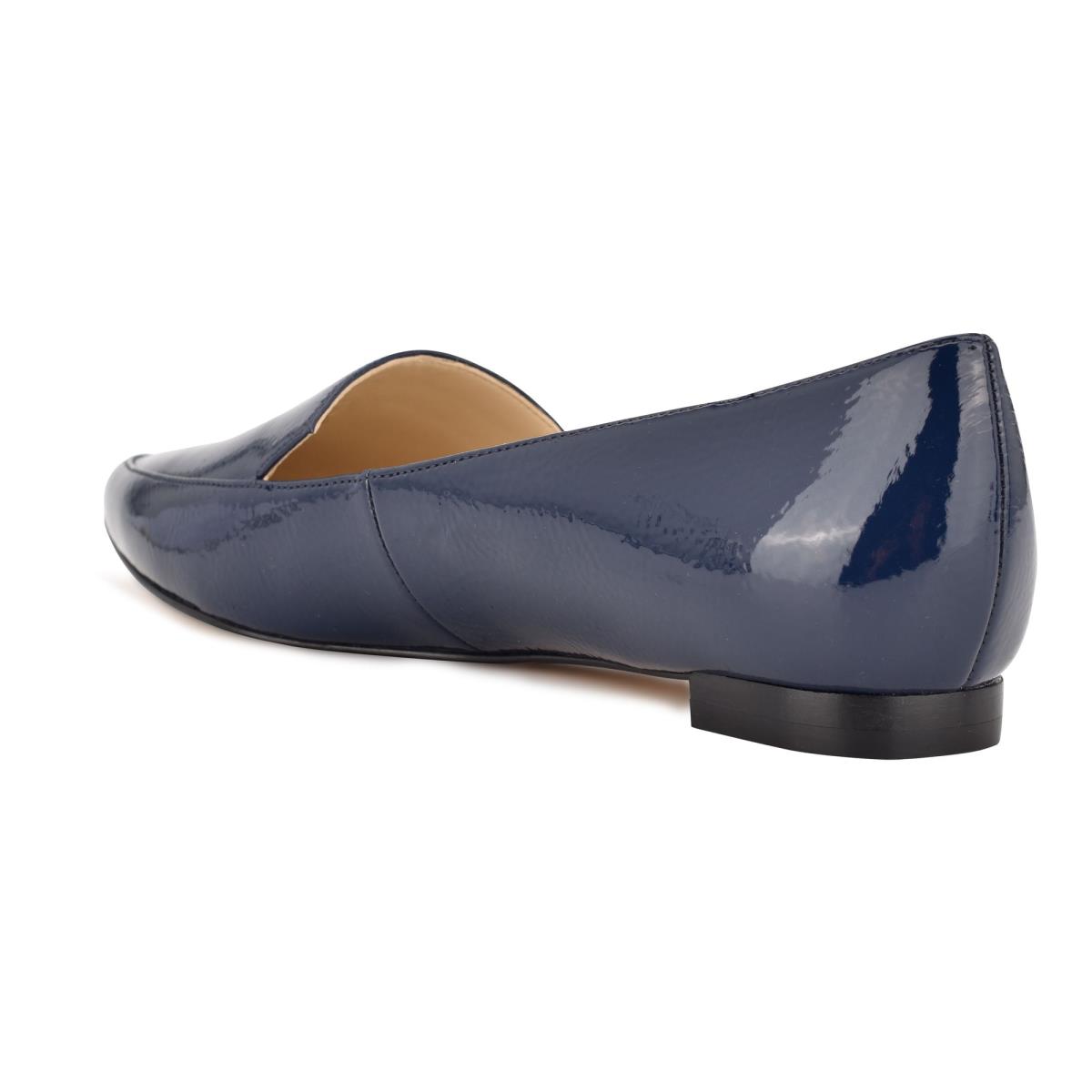 Nine West Abay Smoking Flats Kadın Mavi | 6582DSOJX