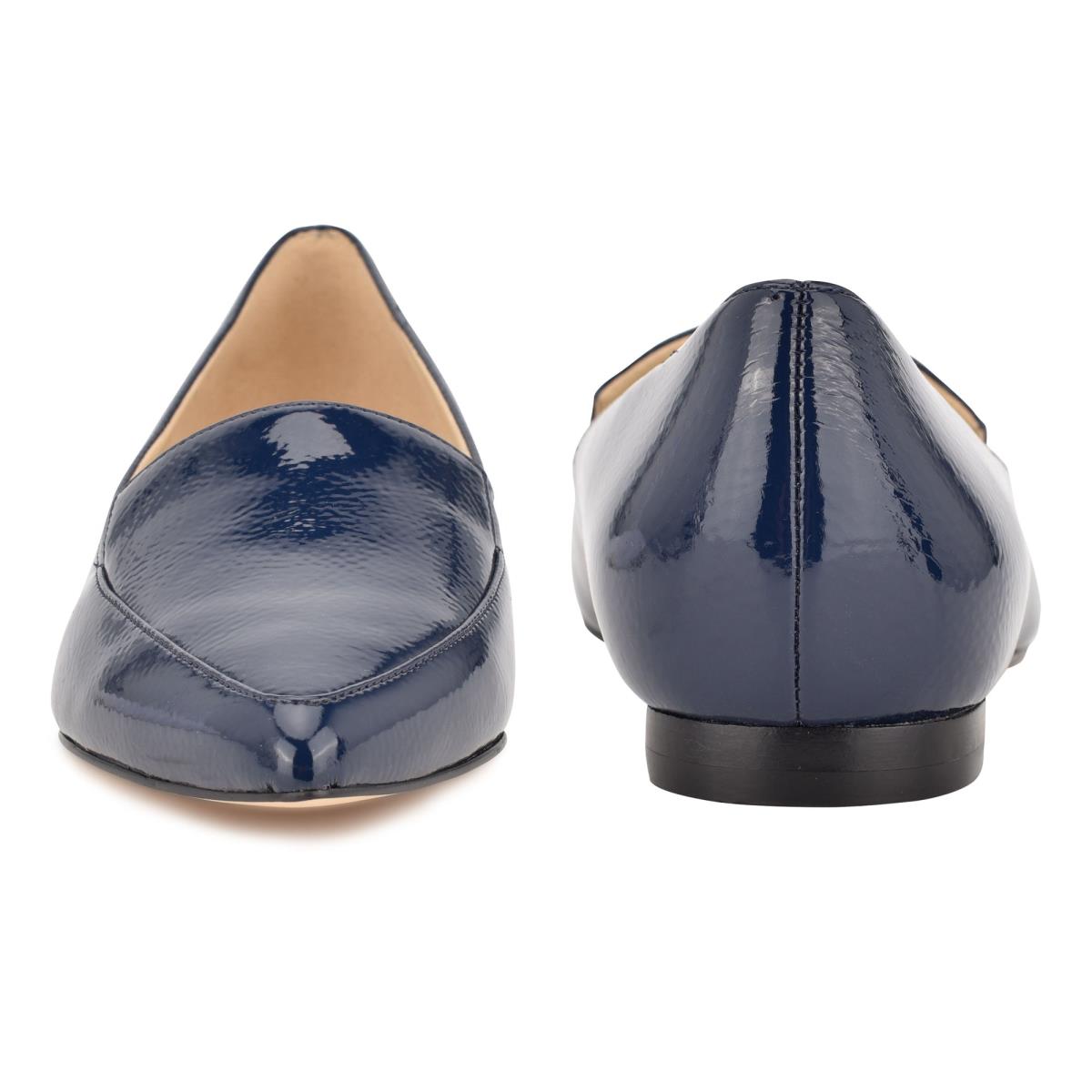 Nine West Abay Smoking Flats Kadın Mavi | 6582DSOJX