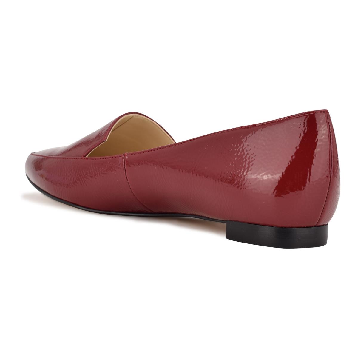 Nine West Abay Smoking Flats Kadın Pembe | 2634ZRDCA