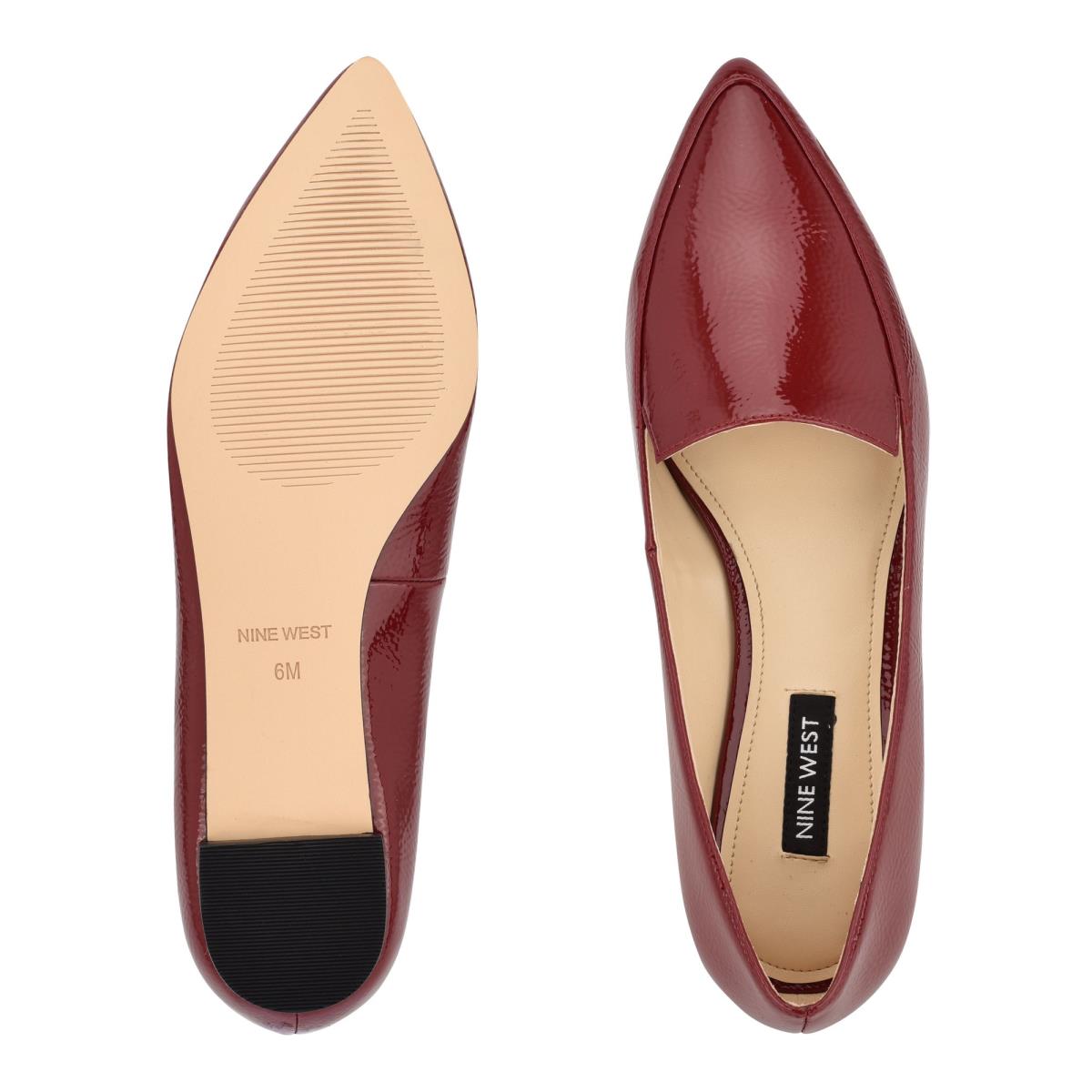 Nine West Abay Smoking Flats Kadın Pembe | 2634ZRDCA