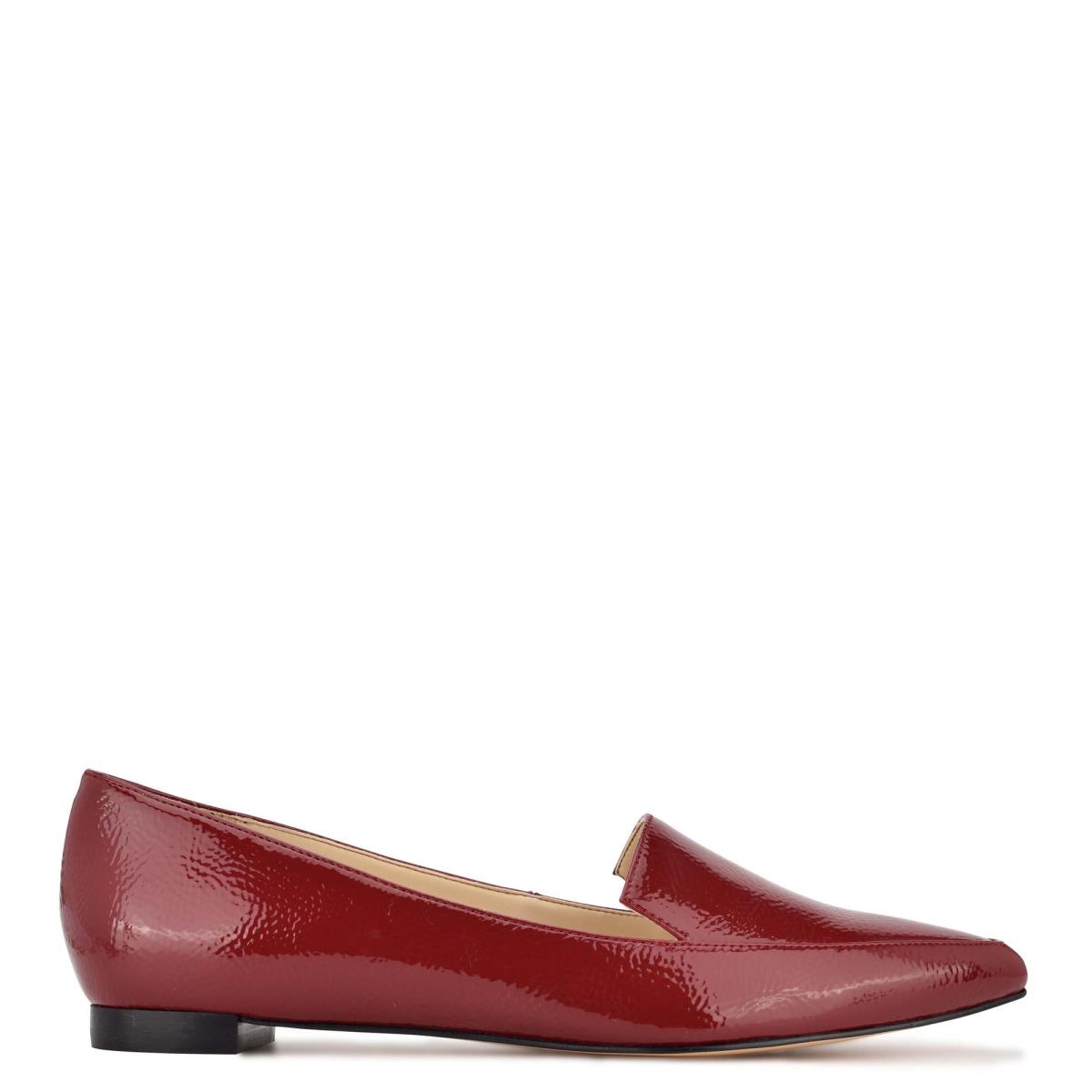 Nine West Abay Smoking Flats Kadın Pembe | 2634ZRDCA