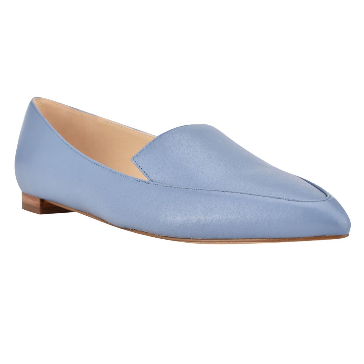 Nine West Abay Smoking Flats Kadın Siyah | 3256QUNLA