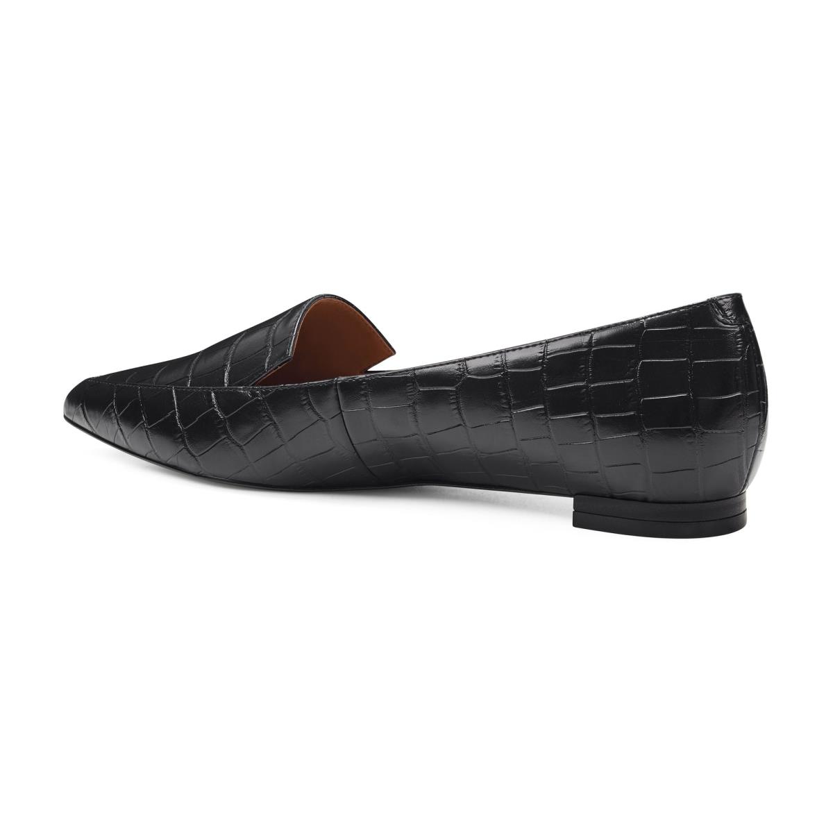 Nine West Abay Smoking Flats Kadın Siyah | 4803IYZND