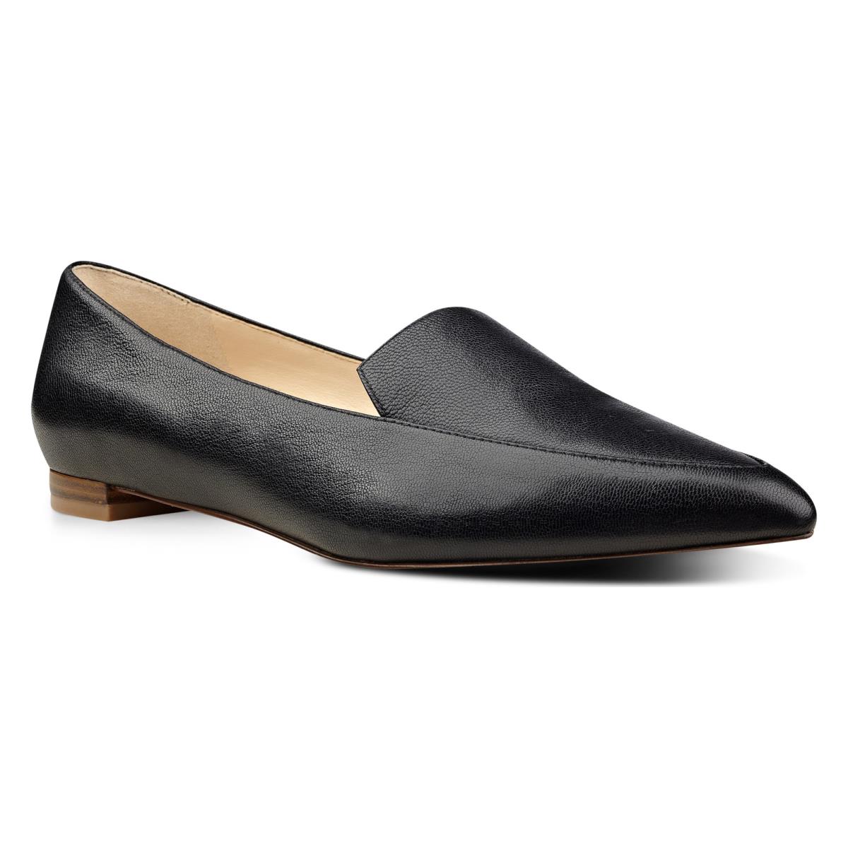 Nine West Abay Smoking Flats Kadın Siyah | 6981JWCZK