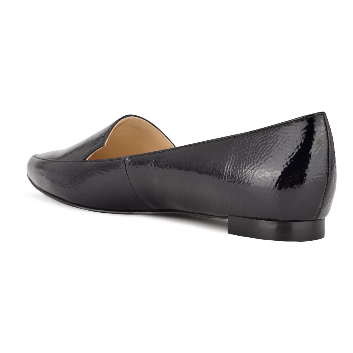 Nine West Abay Smoking Flats Kadın Siyah | 8214YMQFH