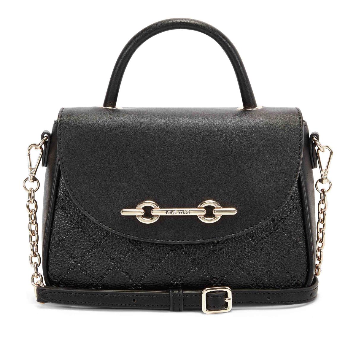 Nine West Addy Mini Top Handle Flap Çapraz Askılı Çanta Kadın Siyah | 2698LYZOU