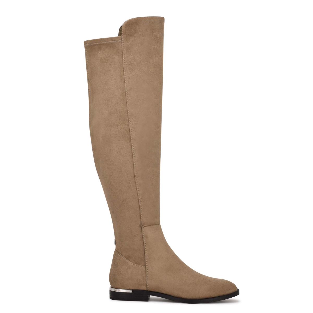 Nine West Allair Geniş Calf Over the Knee Bot Kadın Kahverengi | 5231WEUYK