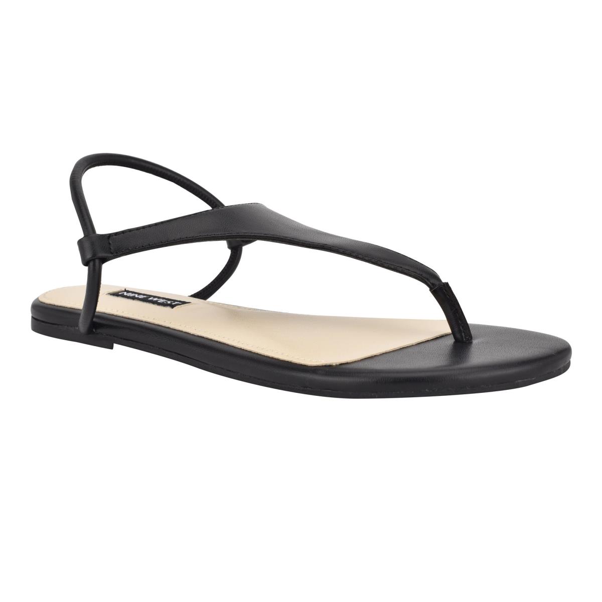 Nine West Braydin Stretch Düz Sandalet Kadın Siyah | 4257KRDJZ