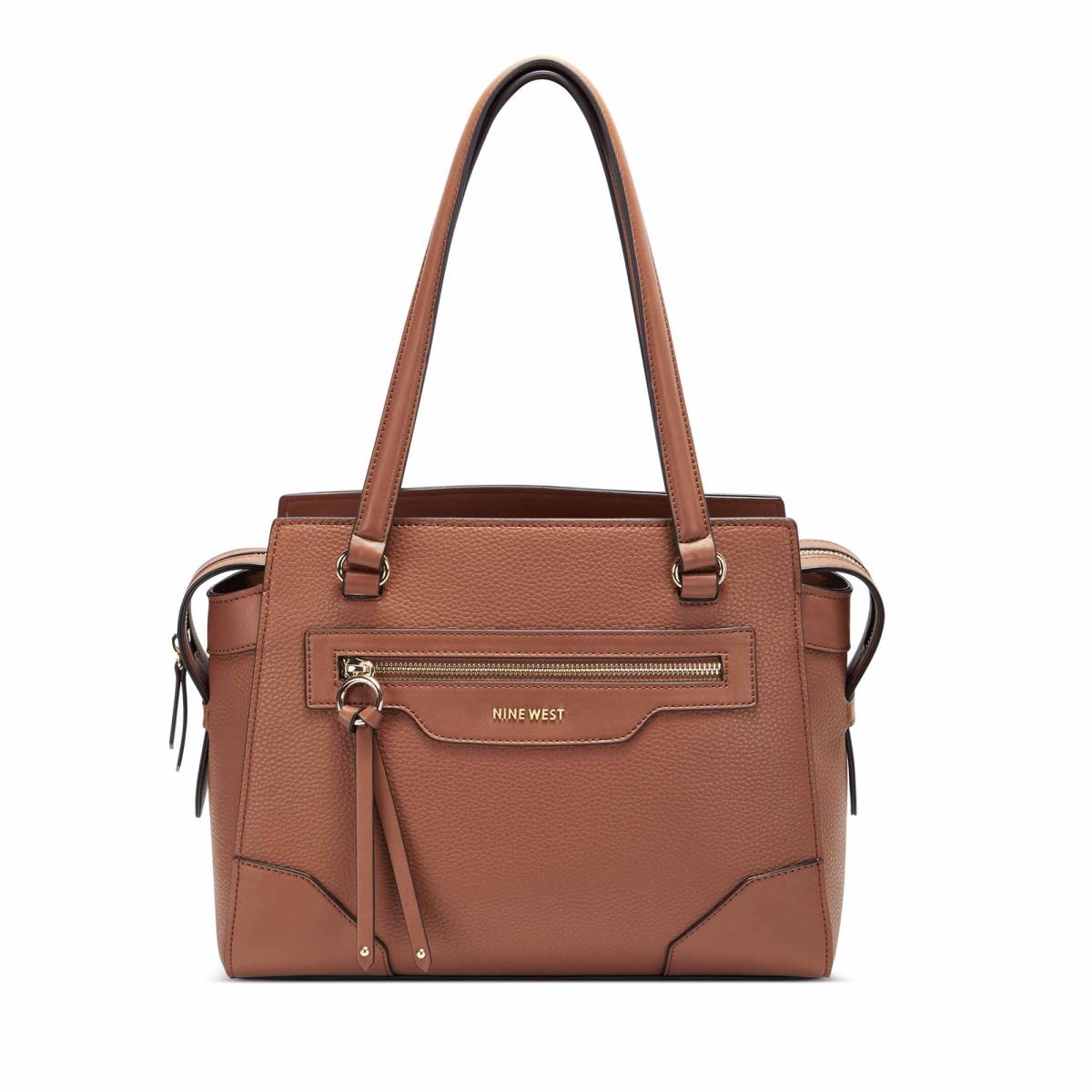 Nine West Brooklyn Jet Set Shldr Satchel Çanta Kadın Kahverengi | 5473EYOQZ