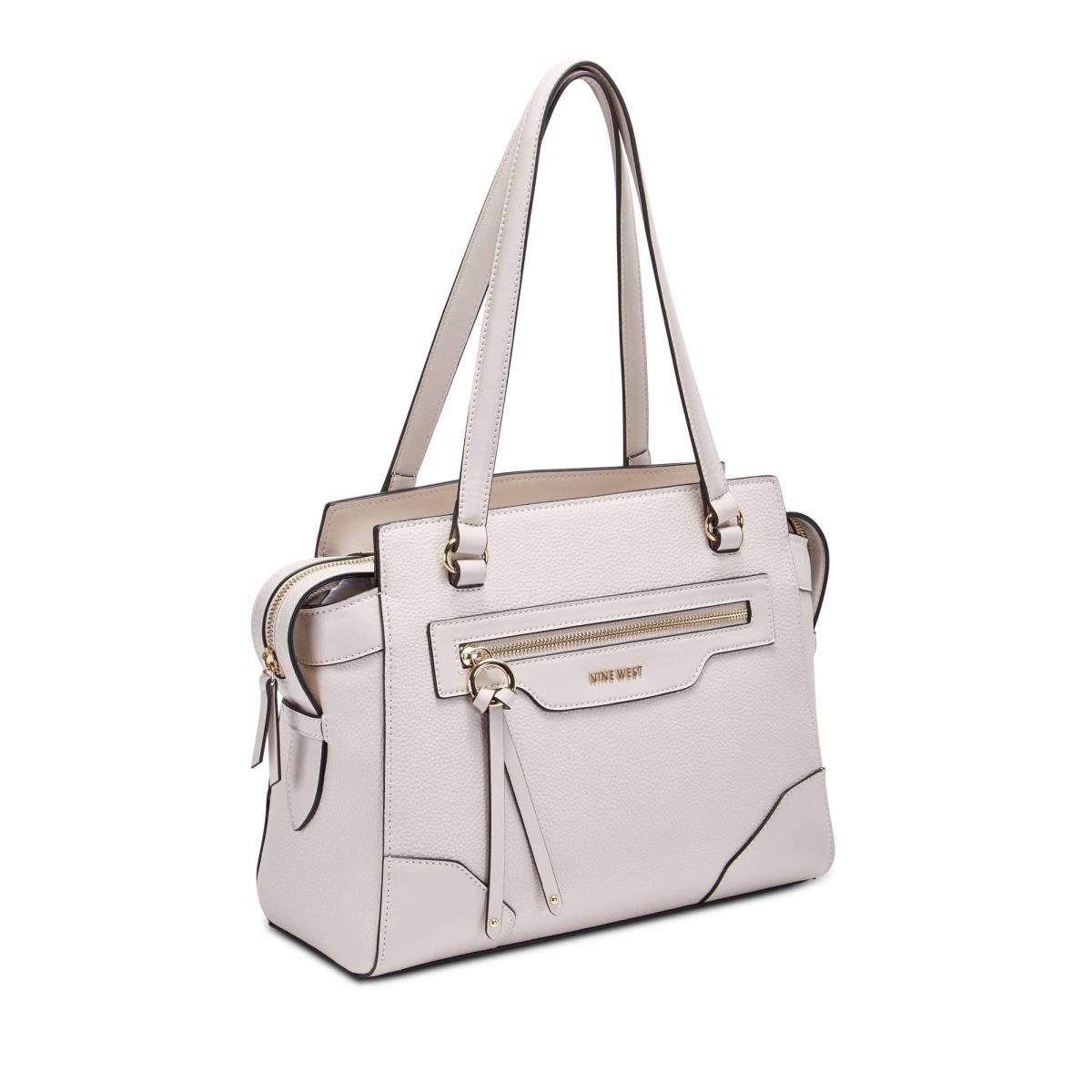 Nine West Brooklyn Jet Set Shldr Satchel Çanta Kadın Bej Rengi | 6315FLRDC