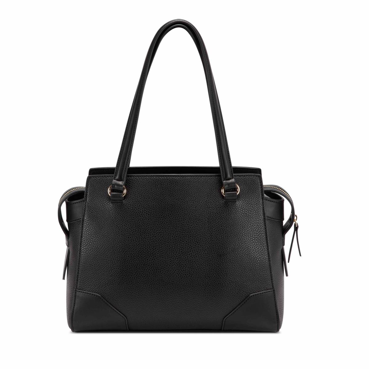 Nine West Brooklyn Jet Set Shldr Satchel Çanta Kadın Siyah | 7409XHMAP