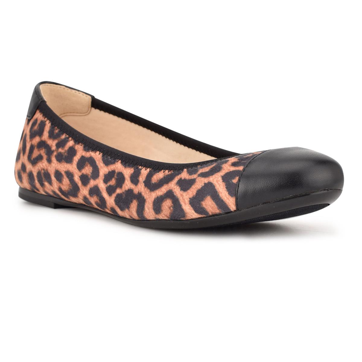 Nine West Capted Ballet Bale Ayakkabısı Kadın Leopar | 1946BXFGM