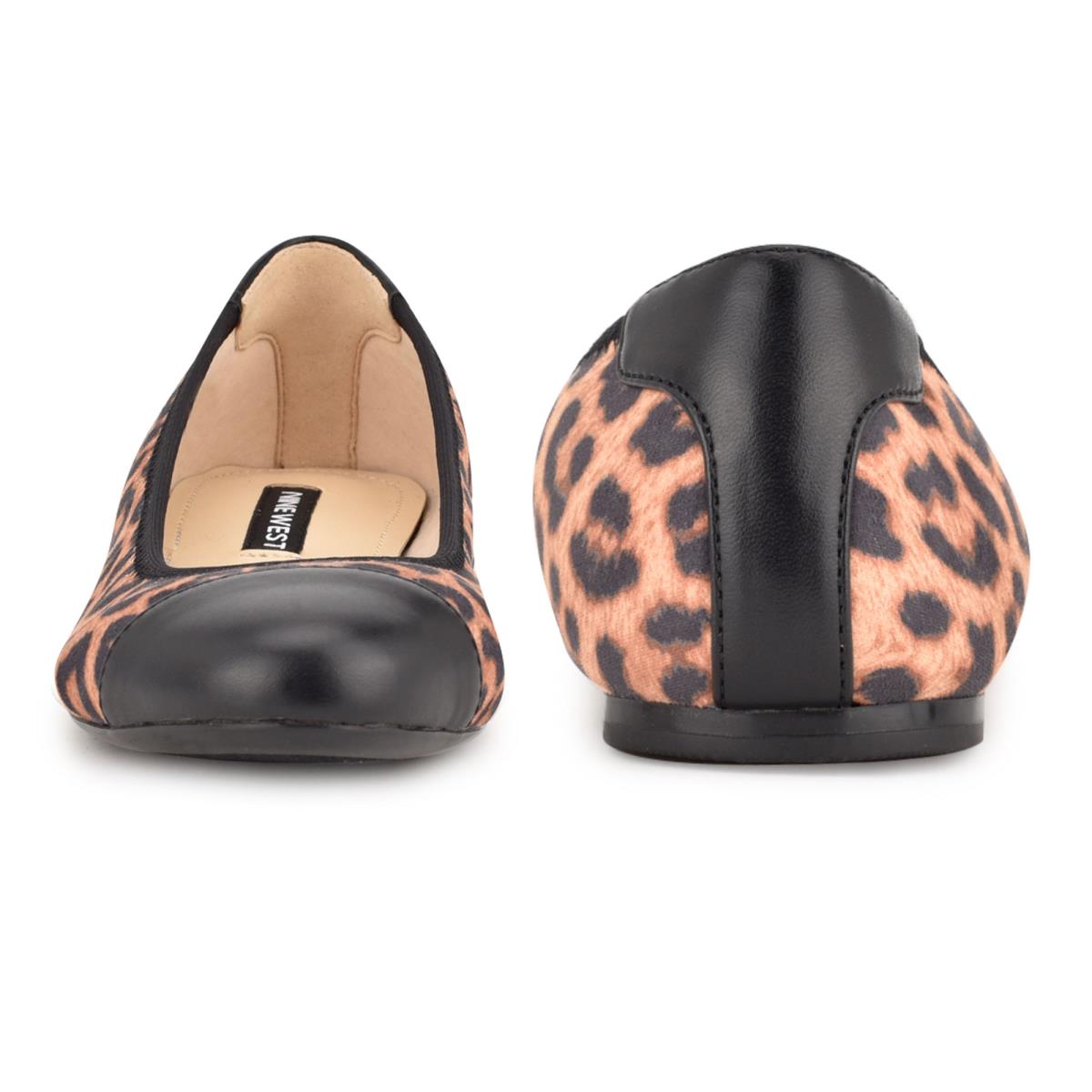 Nine West Capted Ballet Bale Ayakkabısı Kadın Leopar | 1946BXFGM