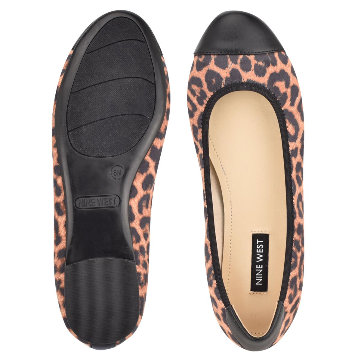 Nine West Capted Ballet Bale Ayakkabısı Kadın Leopar | 1946BXFGM