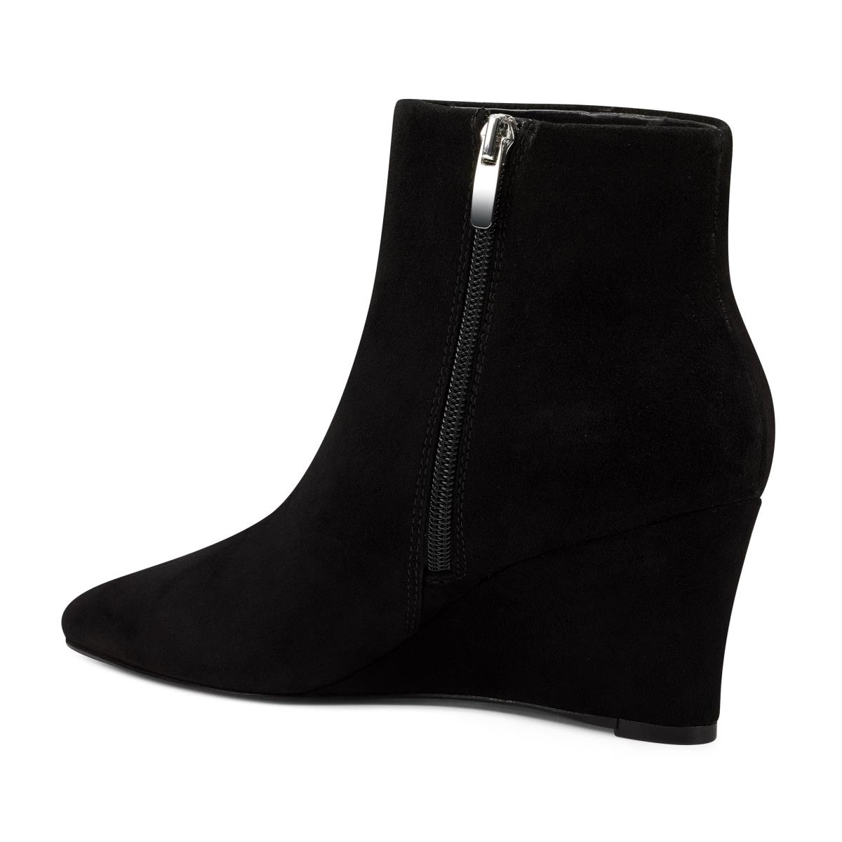 Nine West Carter Wedge Bot Kadın Siyah | 6283FWVER