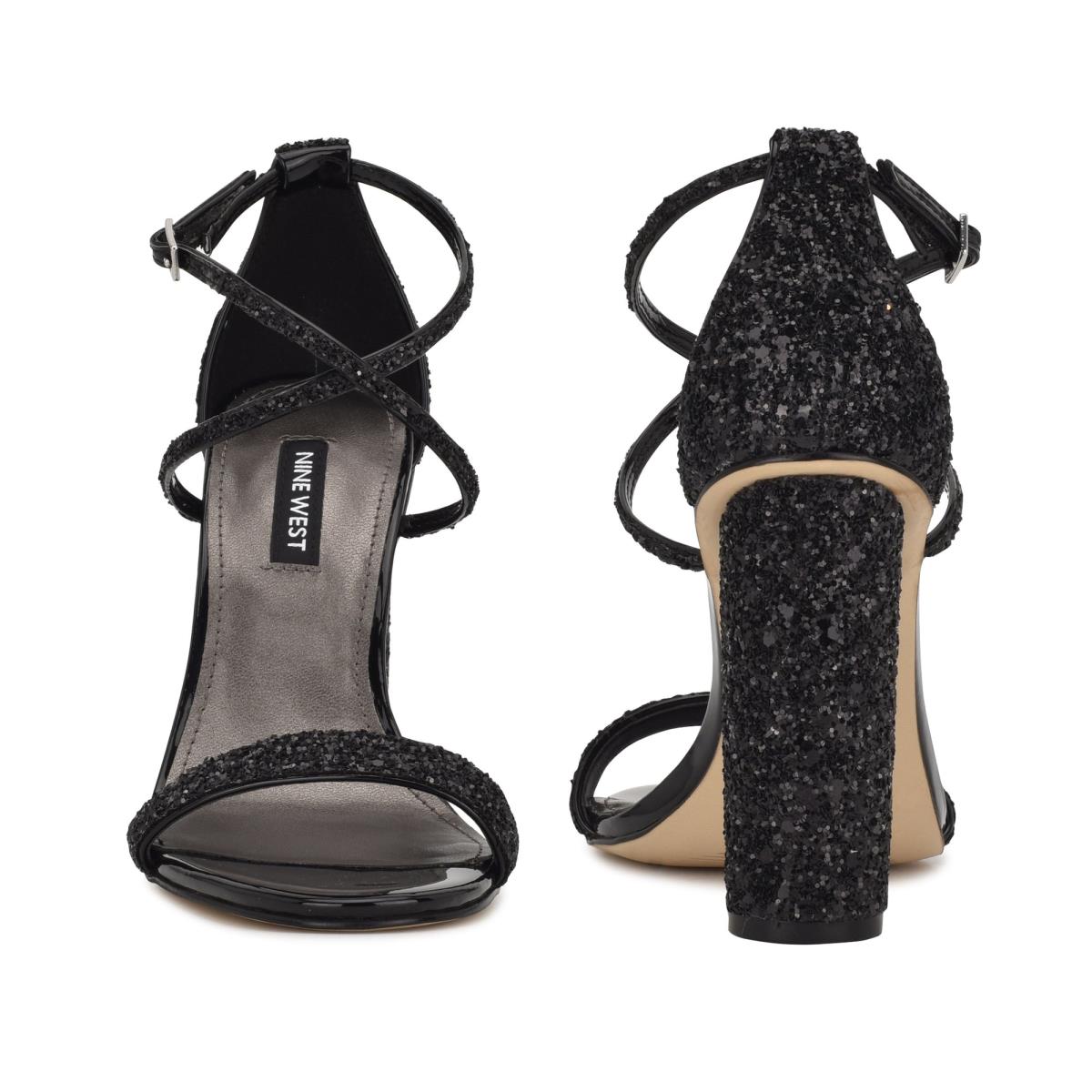 Nine West Celebra Topuklu Sandalet Kadın Siyah | 1072CFVBY