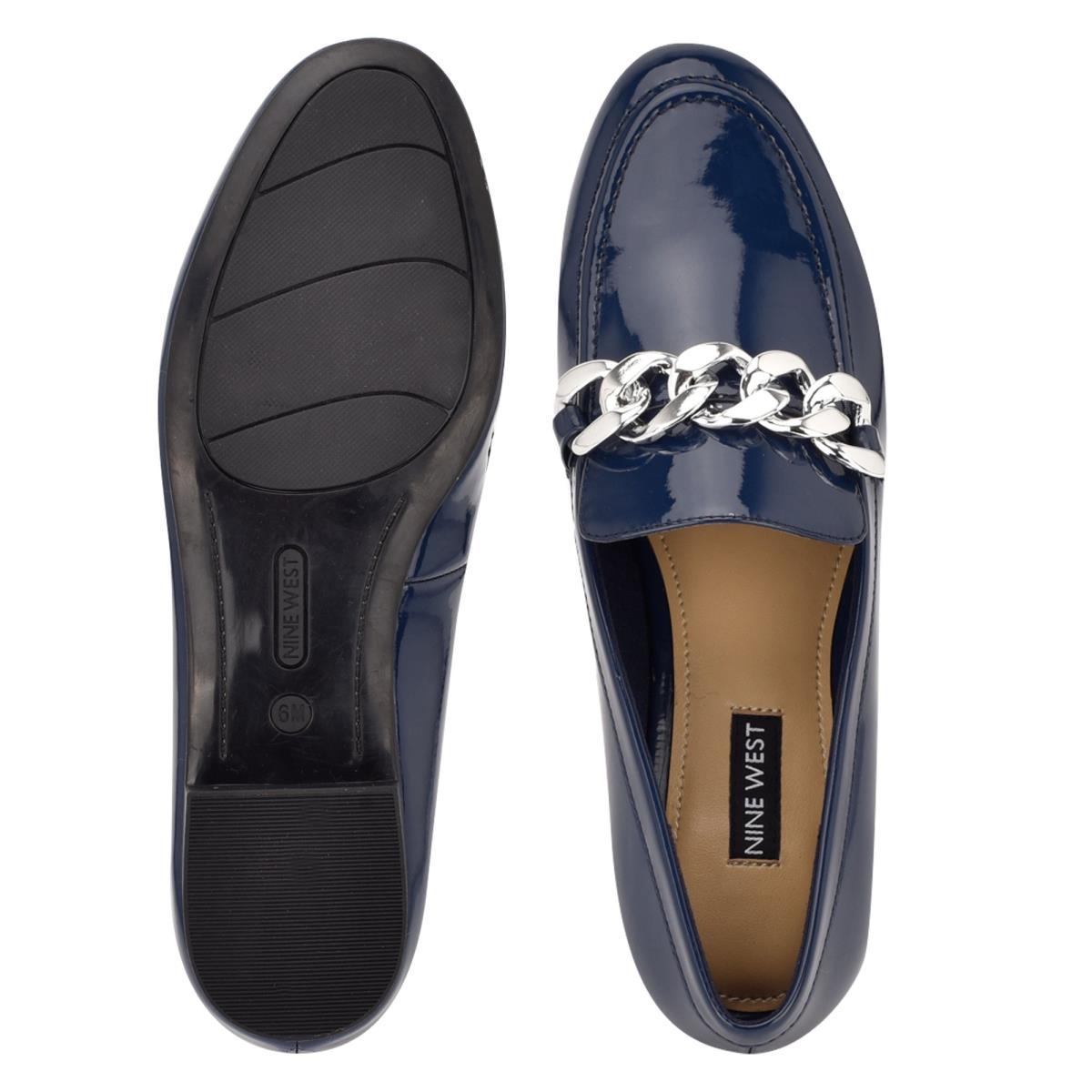 Nine West Chain Slip-On Loafer Ayakkabı Kadın Mavi | 7160BILMO