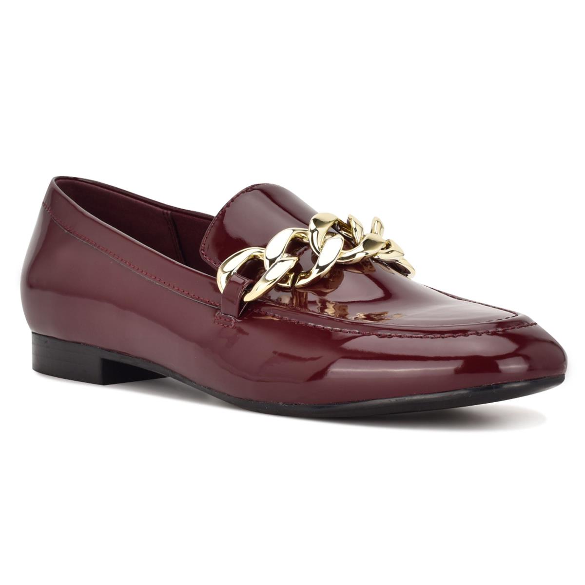 Nine West Chain Slip-On Loafer Ayakkabı Kadın Kırmızı | 8014QXPRT