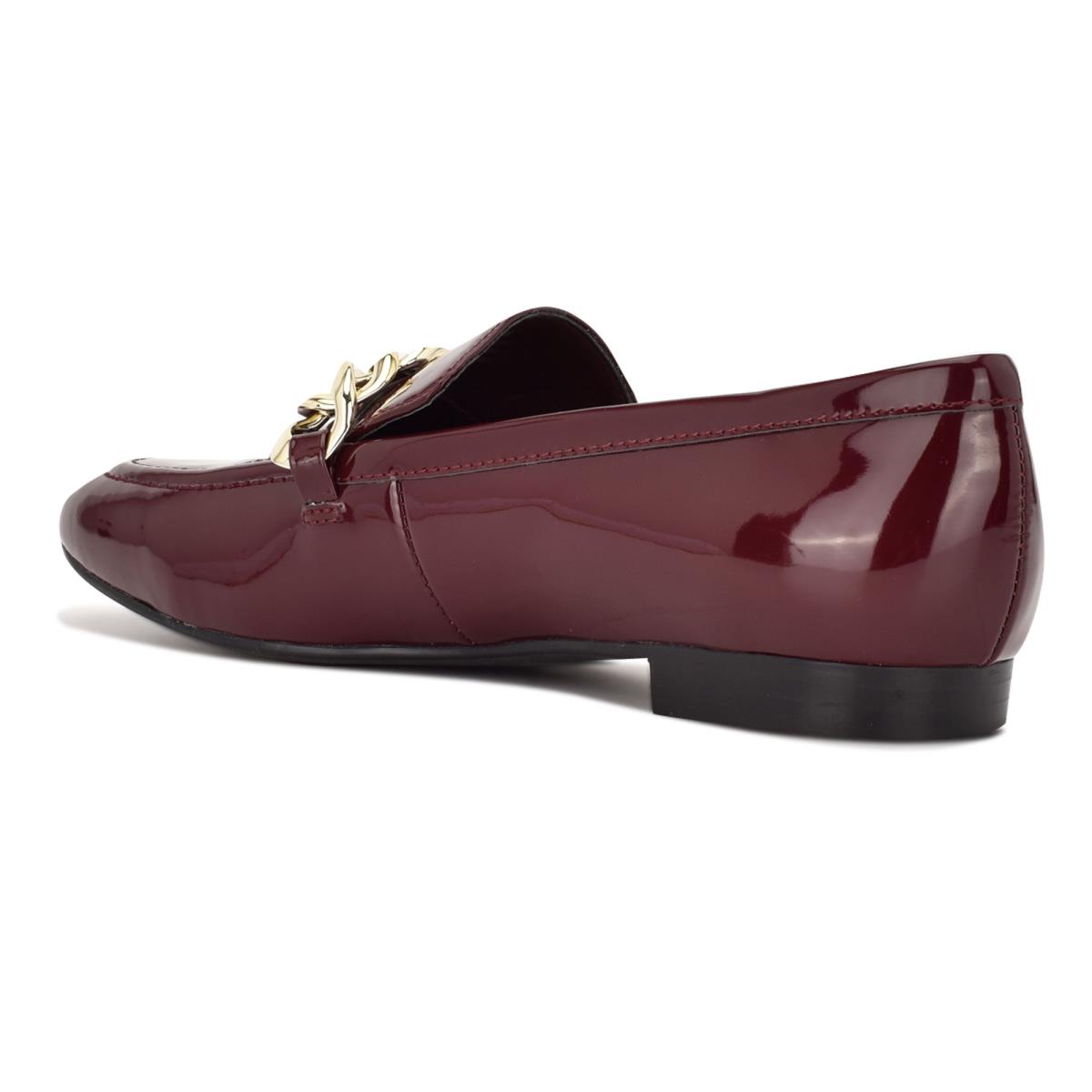 Nine West Chain Slip-On Loafer Ayakkabı Kadın Kırmızı | 8014QXPRT