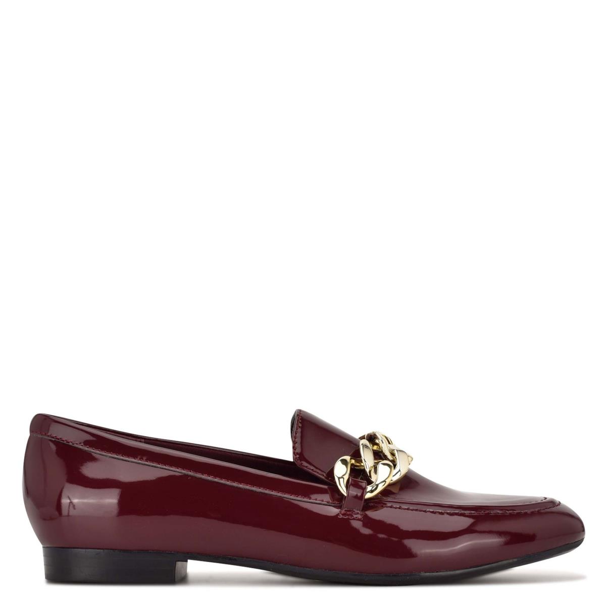 Nine West Chain Slip-On Loafer Ayakkabı Kadın Kırmızı | 8014QXPRT