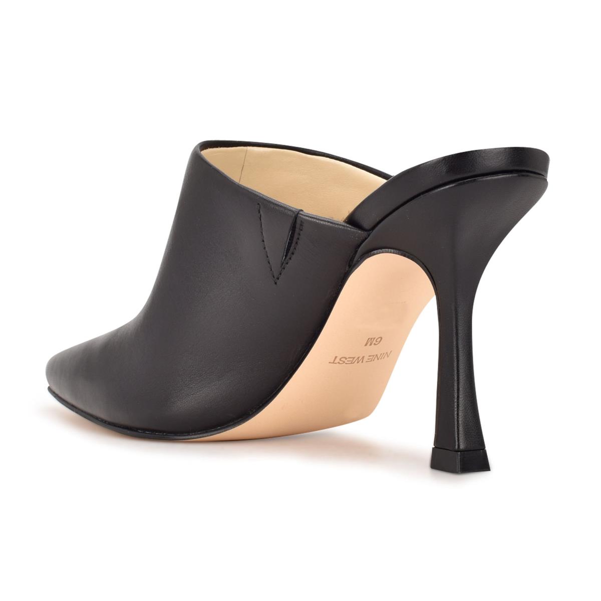 Nine West Ciao Heel Mule Ayakkabı Kadın Siyah | 6914SOAYG