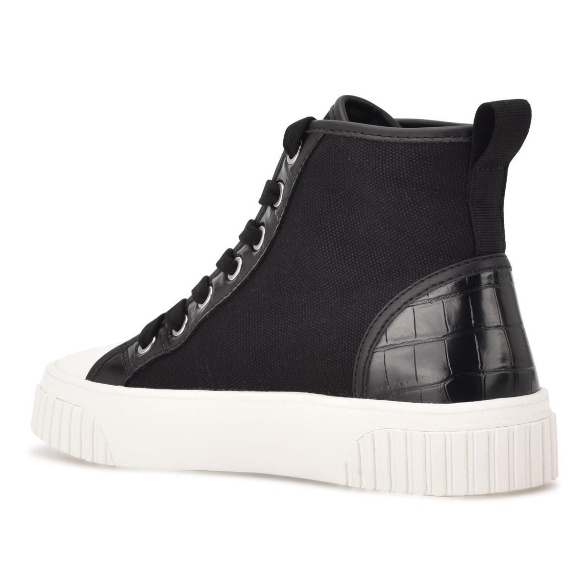 Nine West Dyiane High Top Sneakers Kadın Siyah | 5479GFEXI