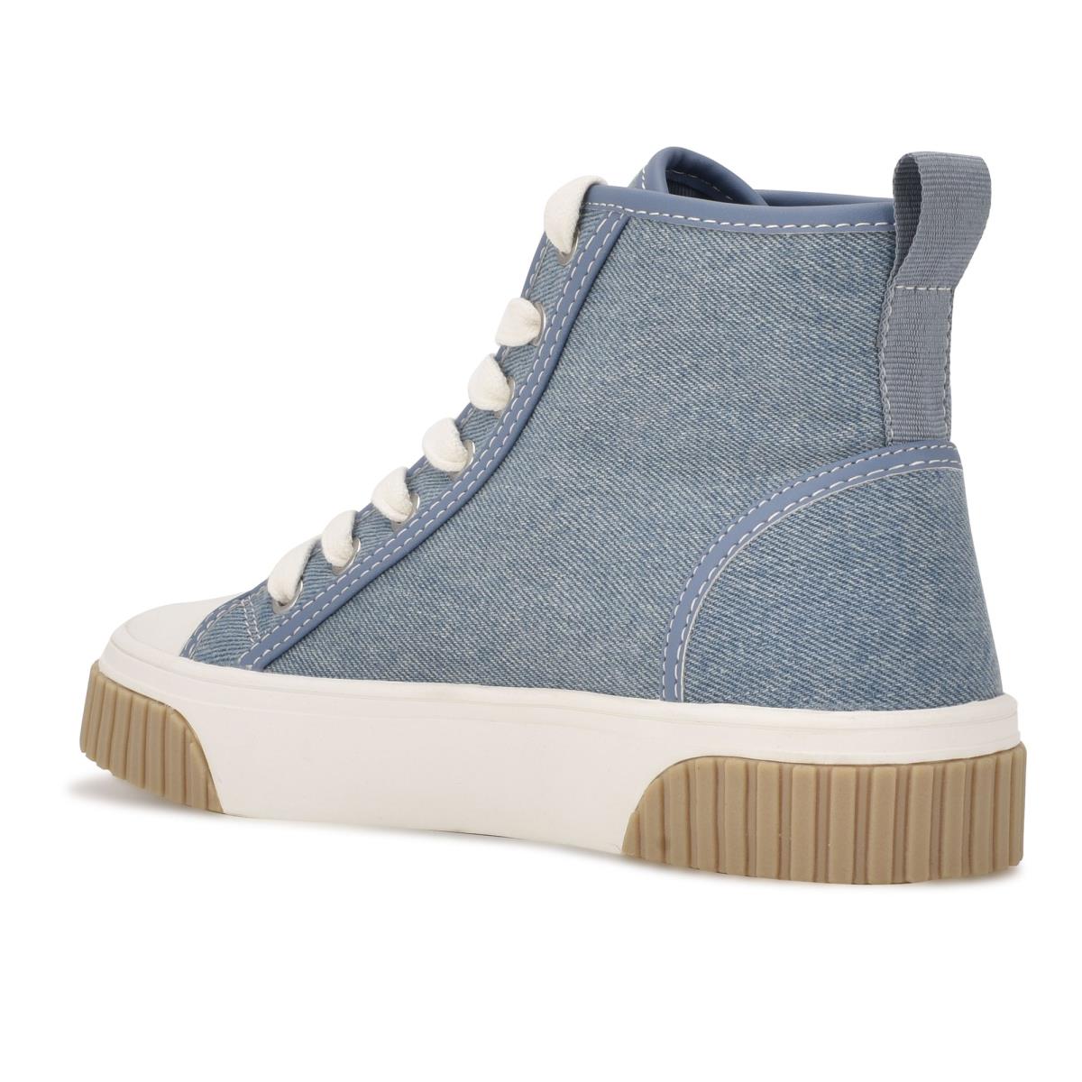 Nine West Dyiane High Top Sneakers Kadın Mavi | 6395MZLCO