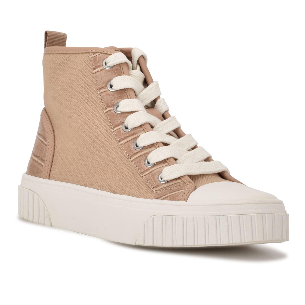 Nine West Dyiane High Top Sneakers Kadın Mercan Kahverengi | 6734TUEPS