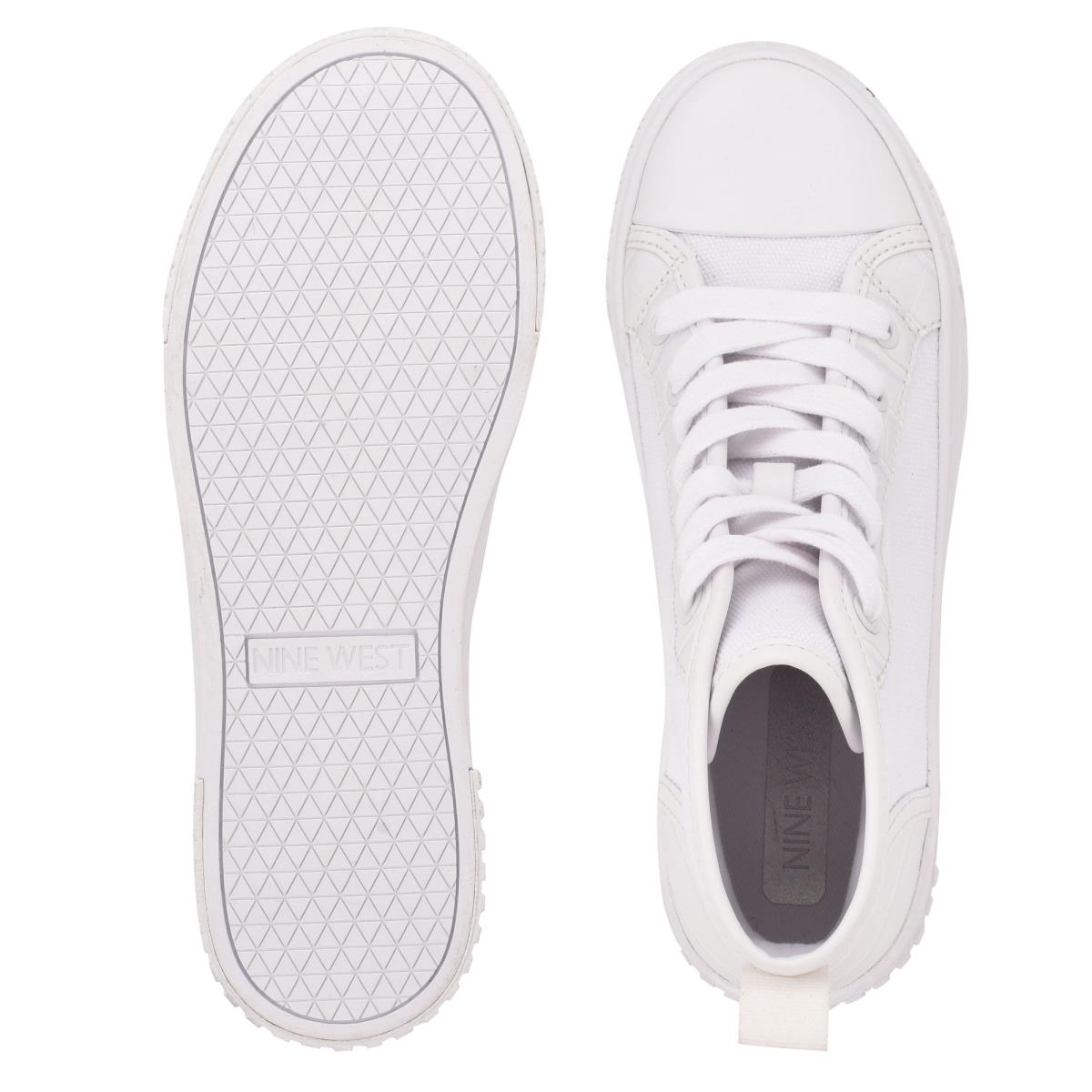 Nine West Dyiane High Top Sneakers Kadın Beyaz | 7069XSPKB