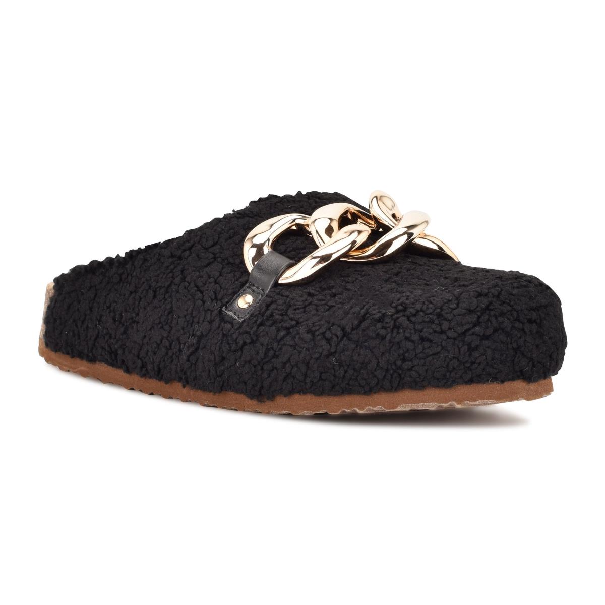 Nine West Everyth Cozy Mule Ayakkabı Kadın Siyah | 1275YQNVR