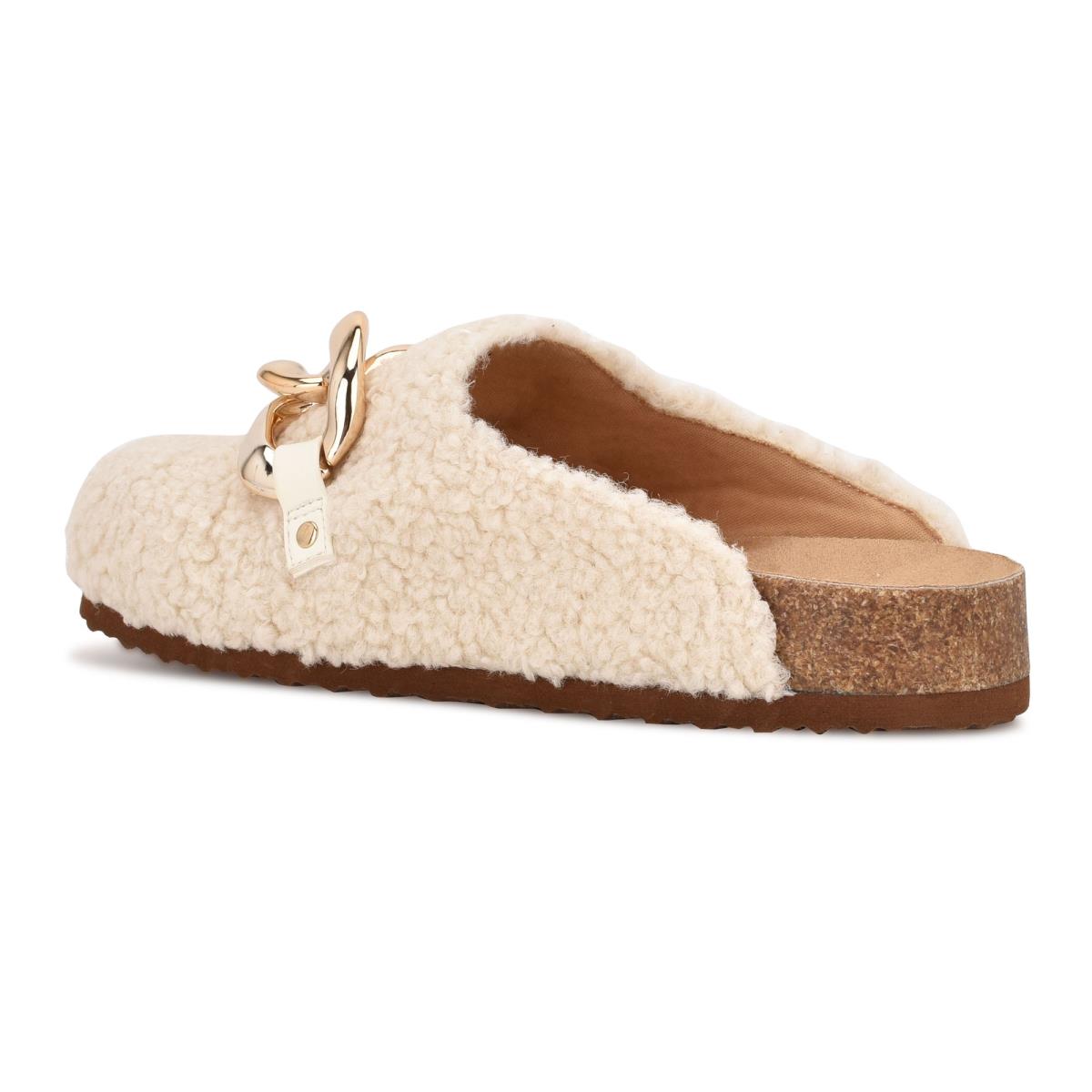 Nine West Everyth Cozy Mule Ayakkabı Kadın Krema | 6584XICAQ