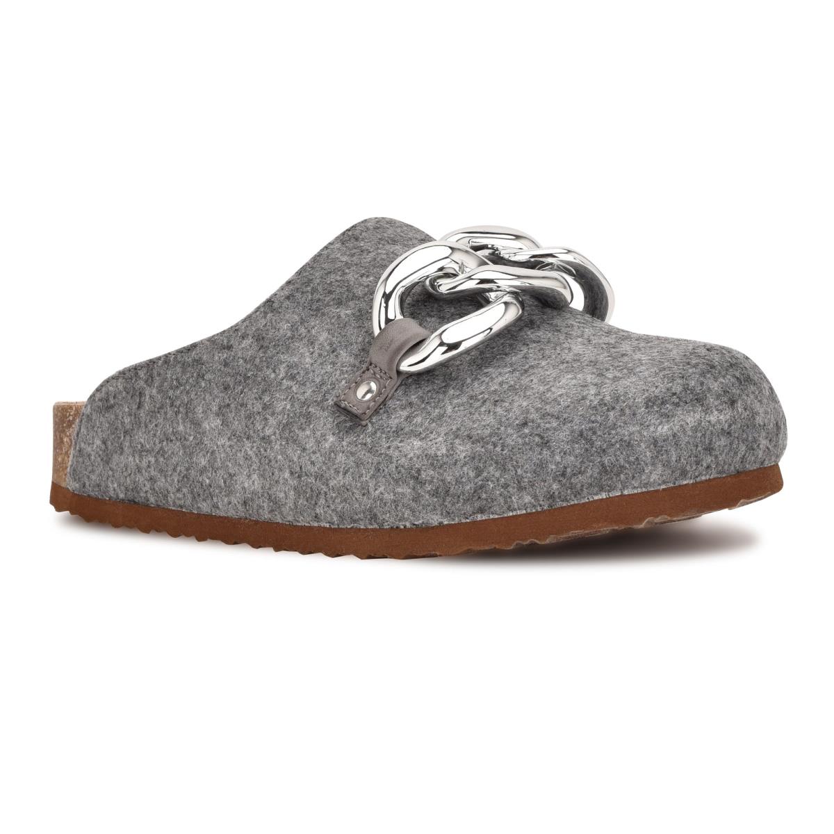 Nine West Everyth Cozy Mule Ayakkabı Kadın Gri | 8743LTXIQ