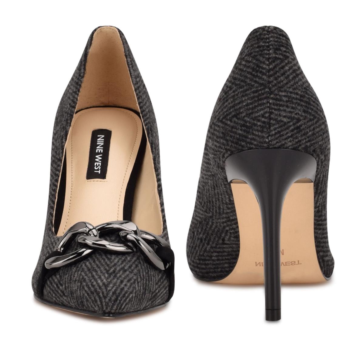 Nine West Ezzie Pointy Burunlu Stiletto Ayakkabı Kadın Gri | 1072CEBKN