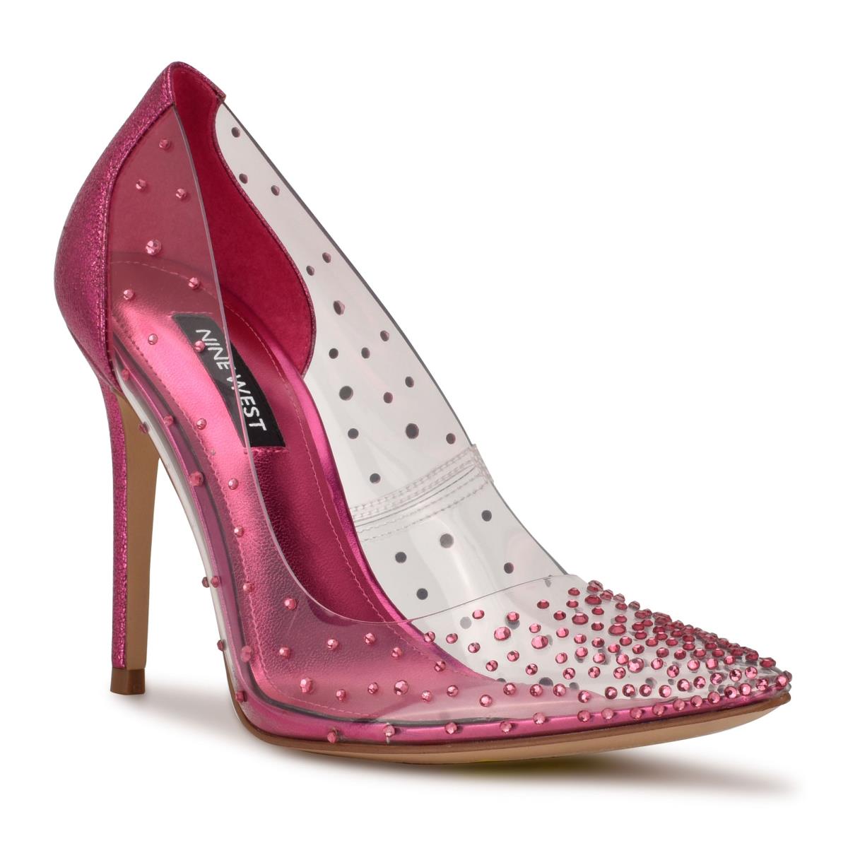 Nine West Franca Elbise Stiletto Ayakkabı Kadın Pembe | 6128DEJNS