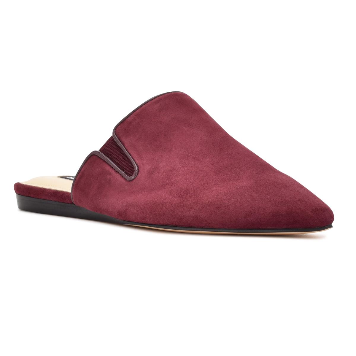 Nine West Freeda Pointy Burunlu Mule Ayakkabı Kadın Bordo | 7498HITJD