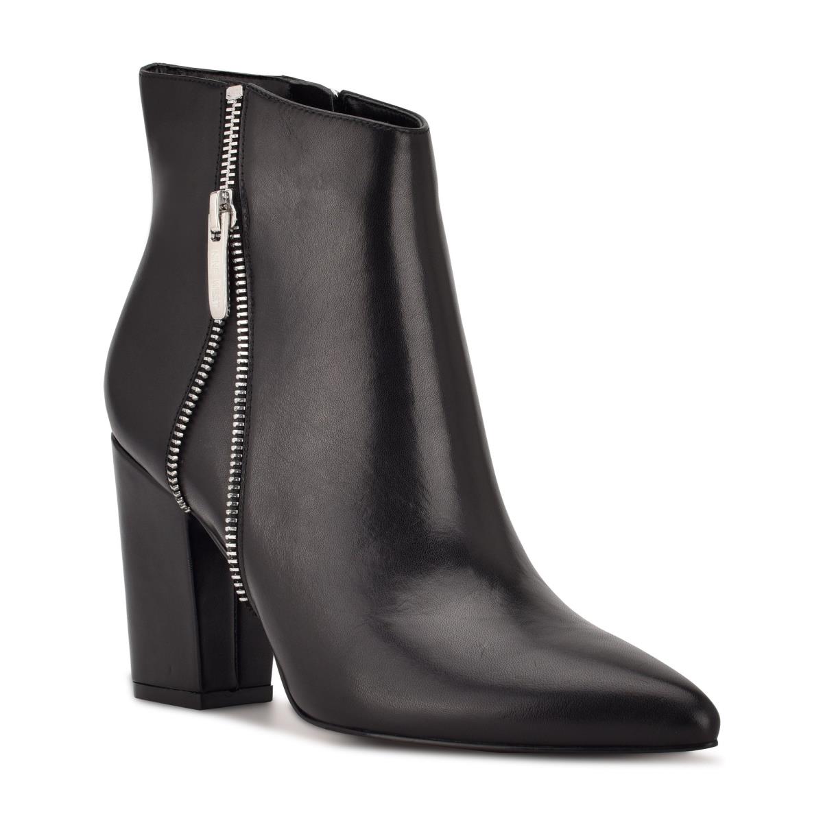 Nine West Glorya Topuklu Bot Kadın Siyah | 8910GHJDI