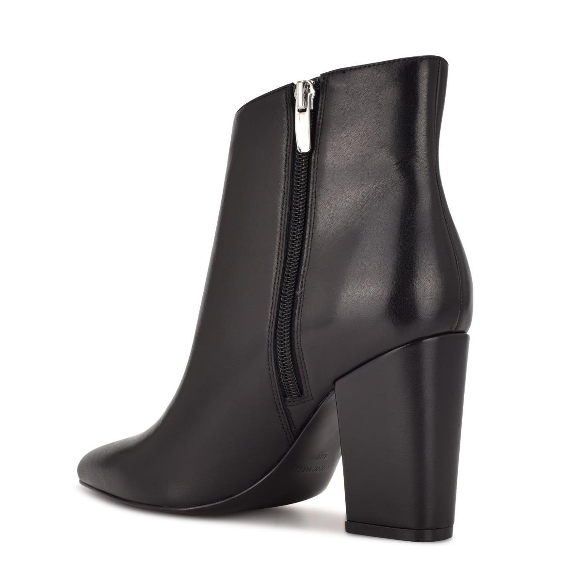 Nine West Glorya Topuklu Bot Kadın Siyah | 8910GHJDI