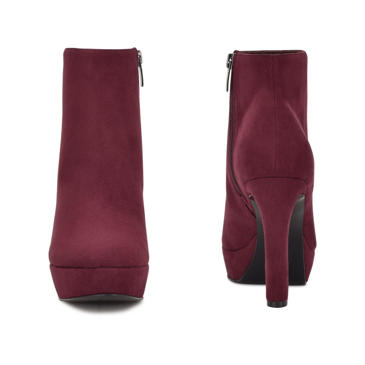 Nine West Glowup Platform Bot Kadın Claret | 5438AHGLF