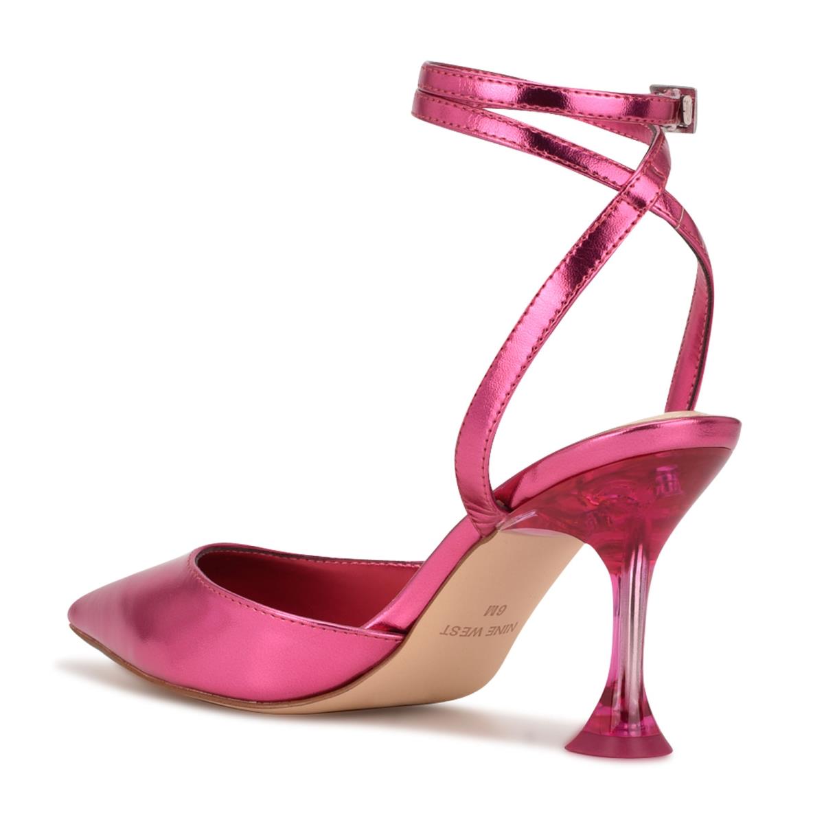 Nine West Harlowe Ankle Askılı Stiletto Ayakkabı Kadın Pembe | 4289LWGBS