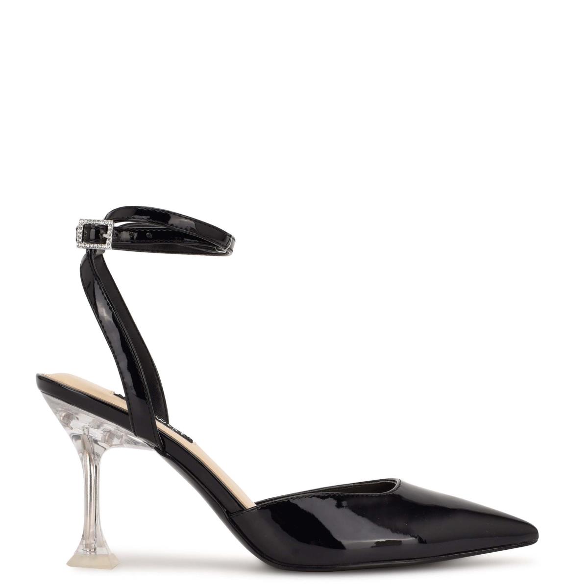 Nine West Harlowe Ankle Askılı Stiletto Ayakkabı Kadın Siyah | 6475XZSUF