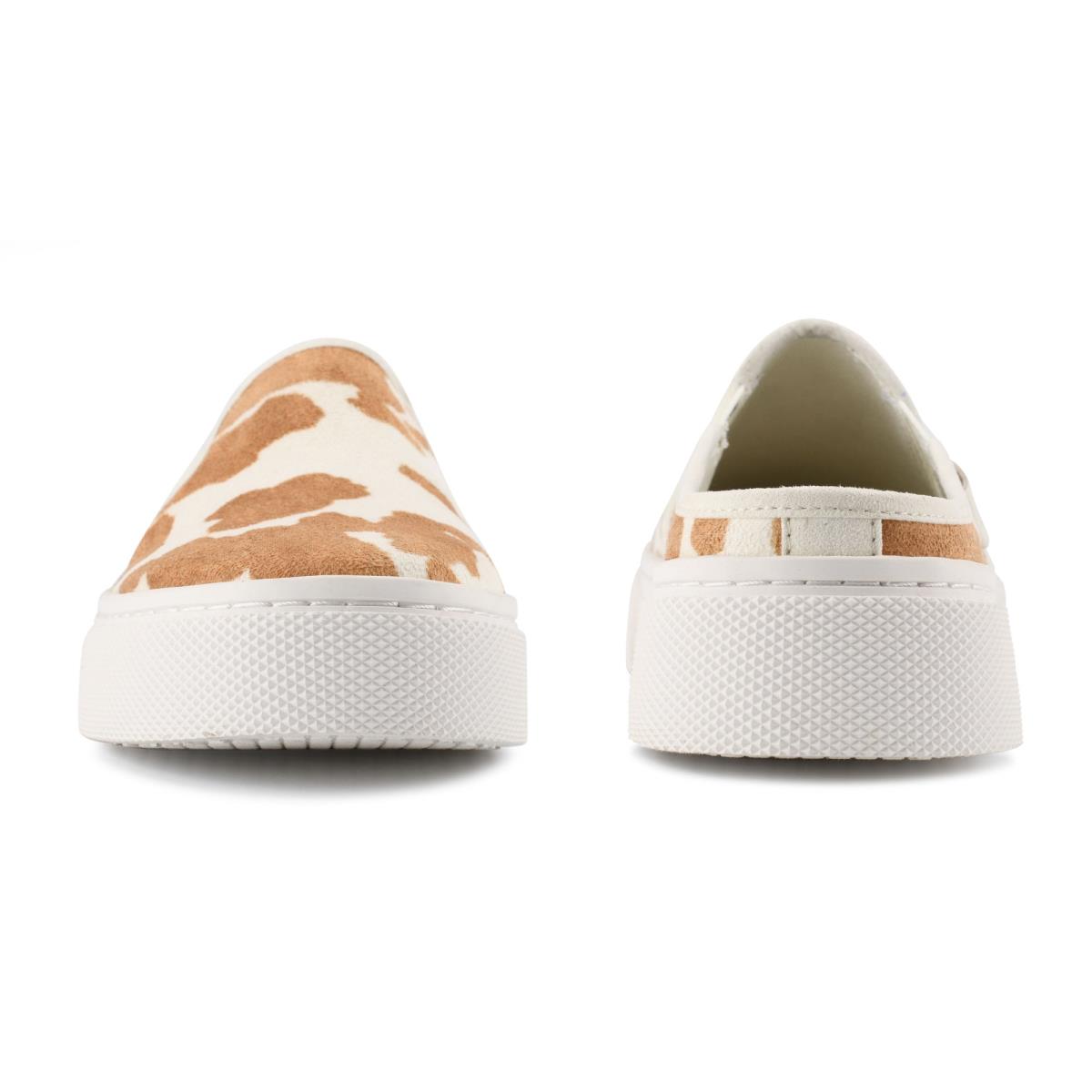 Nine West Hayzel Slip On Sneaker Kadın Kahverengi Beyaz | 9237PABEM